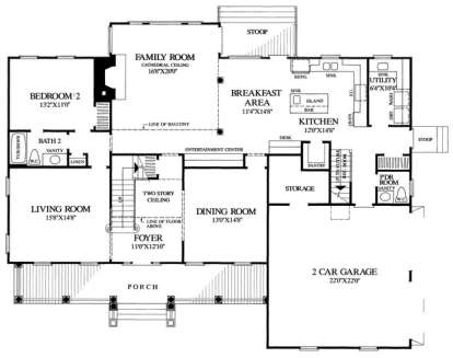 Floorplan 1 for House Plan #7922-00215