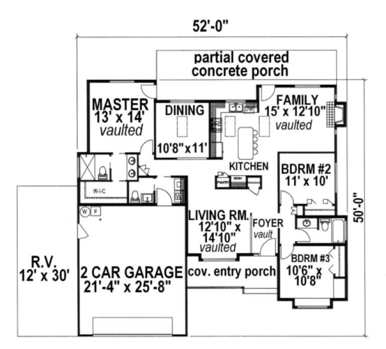 House Plan House Plan #1535 Drawing 1