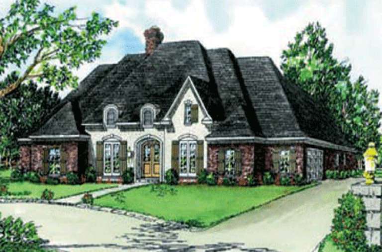 Ranch House Plan #9035-00105 Elevation Photo
