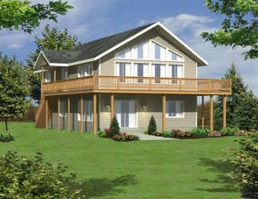 Vacation House Plan #039-00245 Elevation Photo