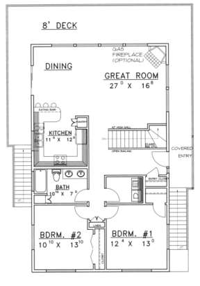 Main Floor for House Plan #039-00245