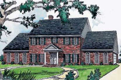 Colonial House Plan #9035-00113 Elevation Photo