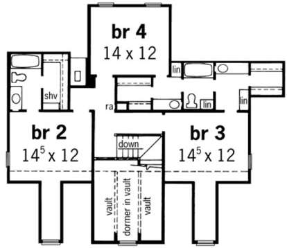 Floorplan 2 for House Plan #9035-00118