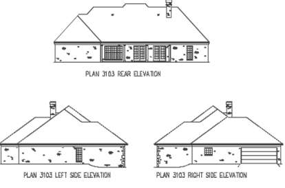 European House Plan #9035-00121 Elevation Photo