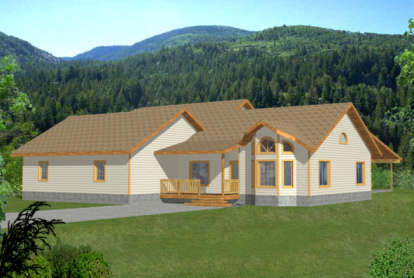 Ranch House Plan #039-00246 Elevation Photo