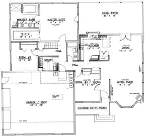 Main Floor for House Plan #039-00246
