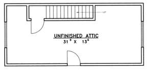 Attic Floor for House Plan #039-00246