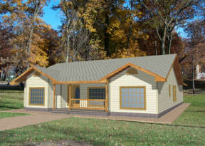 Ranch House Plan #039-00247 Elevation Photo