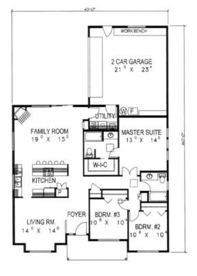 Floorplan for House Plan #039-00247