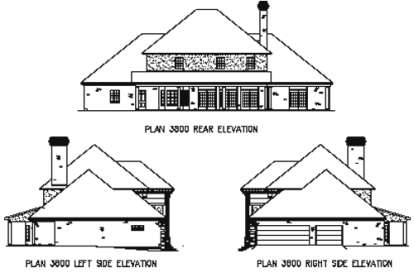 Colonial House Plan #9035-00132 Elevation Photo