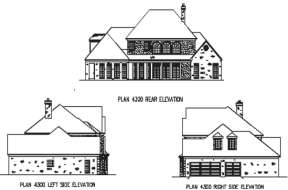 European House Plan #9035-00135 Elevation Photo