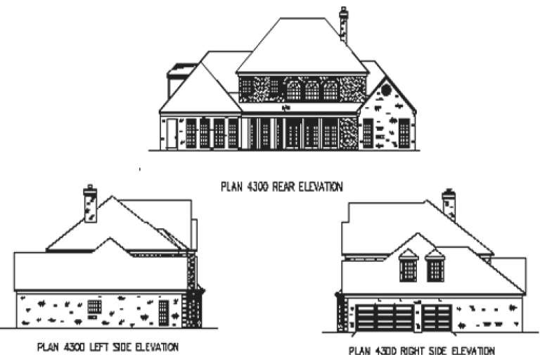 European House Plan #9035-00135 Elevation Photo