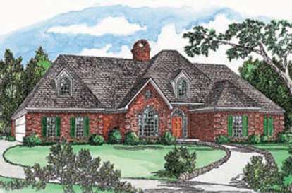 European House Plan #9035-00137 Elevation Photo
