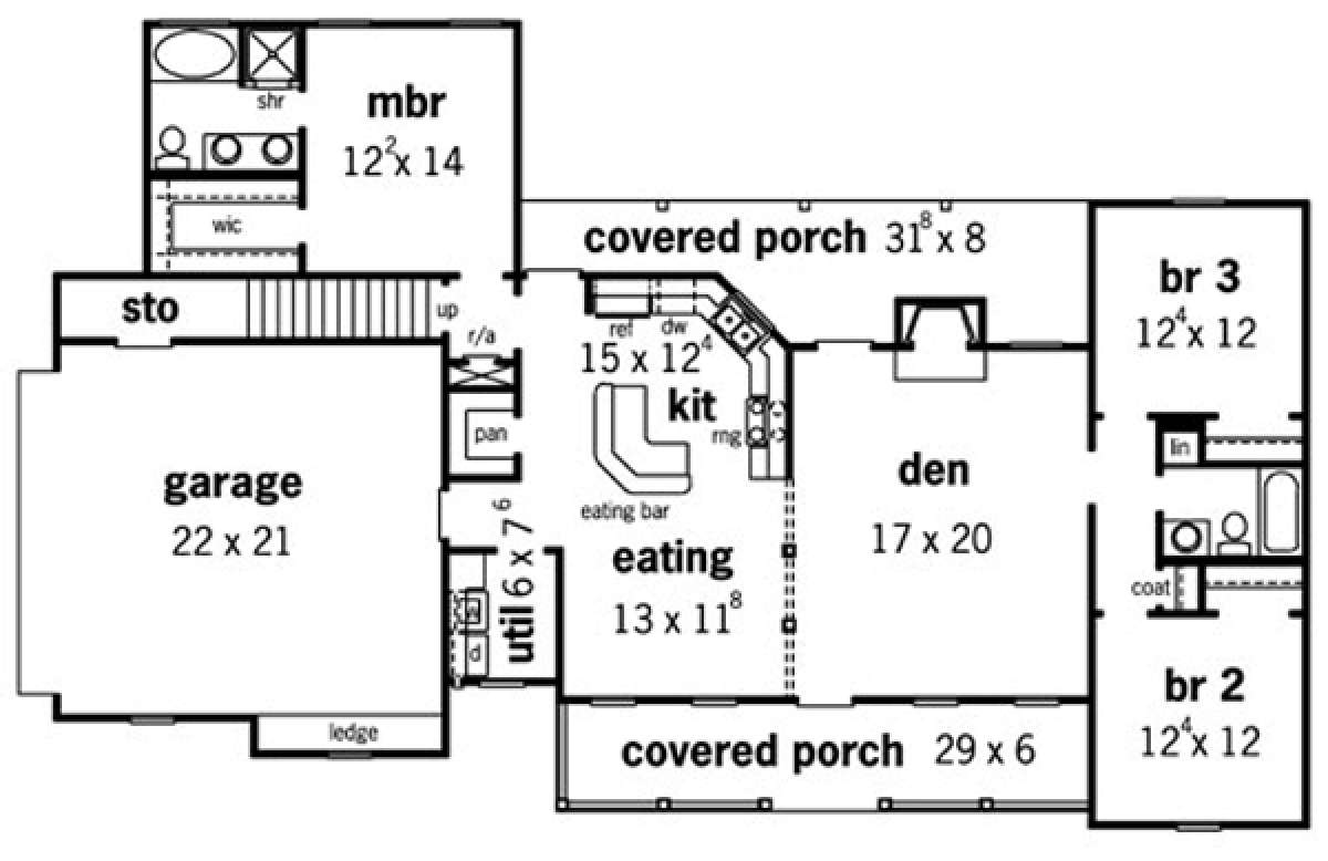Floorplan 1 for House Plan #9035-00139