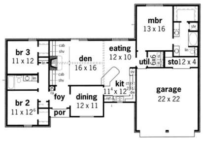 Floorplan1 for House Plan #9035-00144