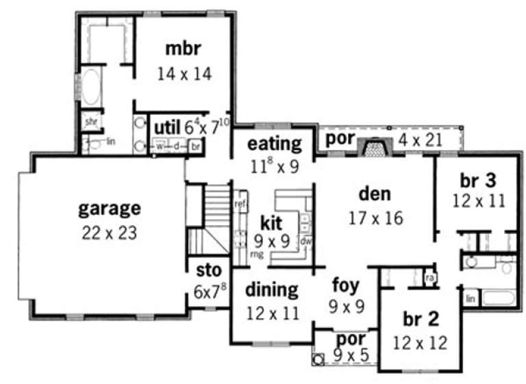 House Plan House Plan #15393 Drawing 1