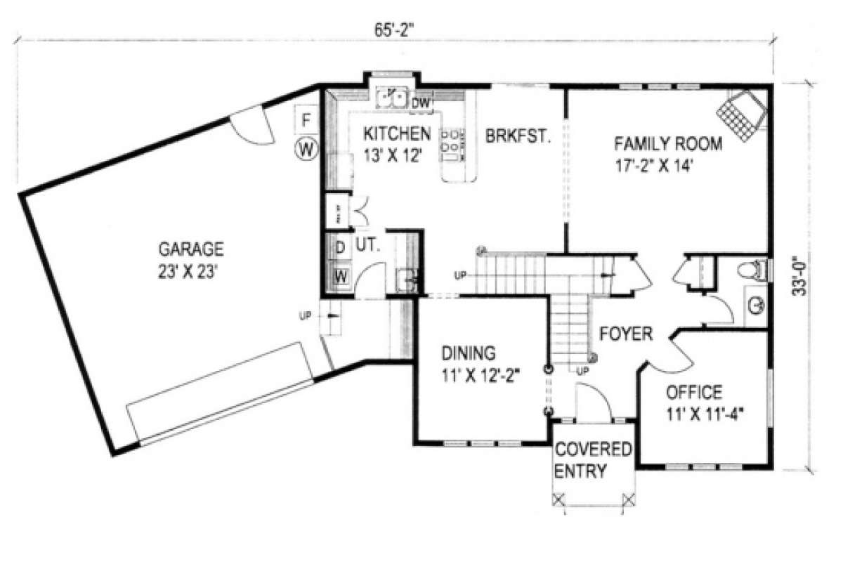 First Floor for House Plan #039-00249