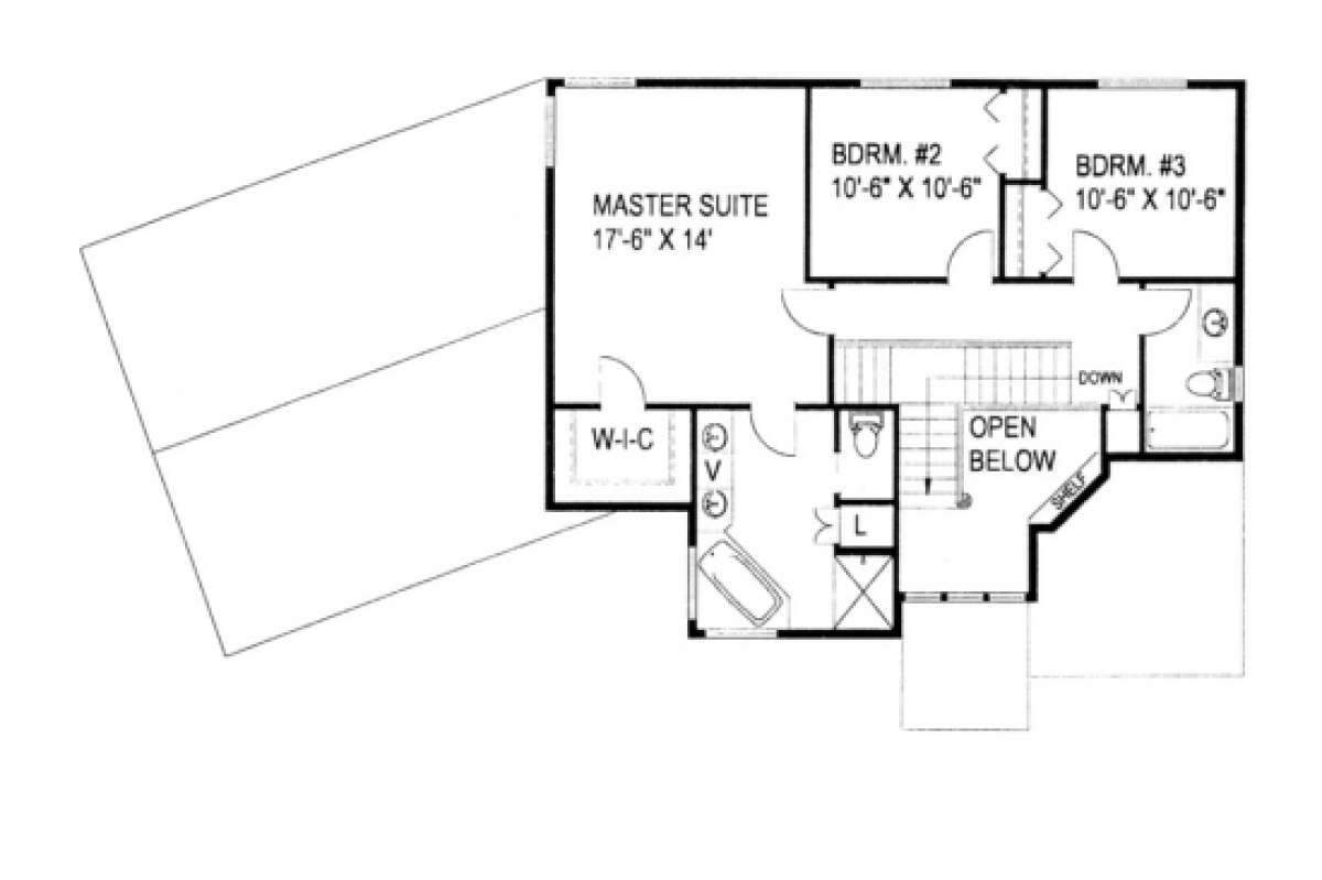 Second Floor for House Plan #039-00249