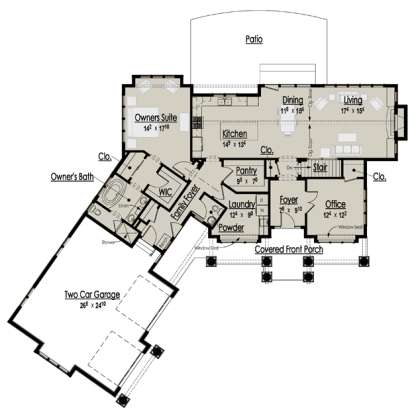 House Plan House Plan #15401 Drawing 1