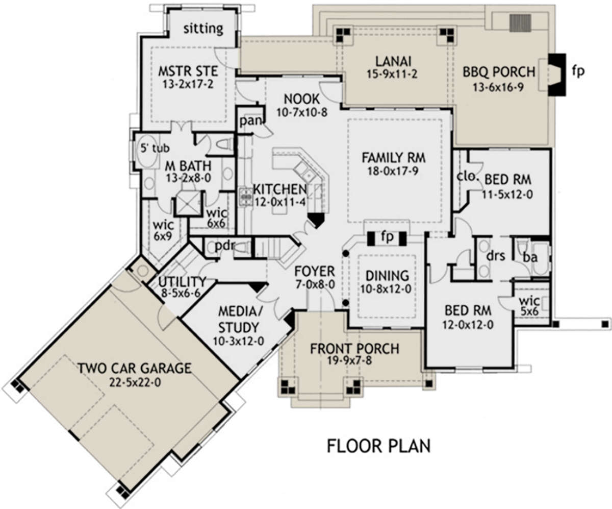 Main Floor for House Plan #9401-00001