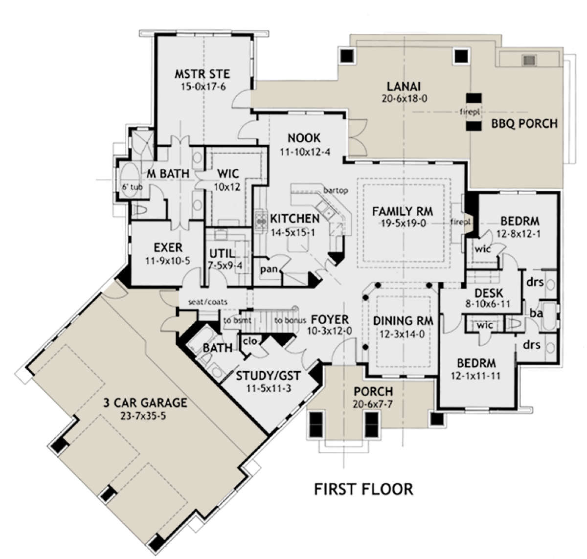 Main Floor for House Plan #9401-00002