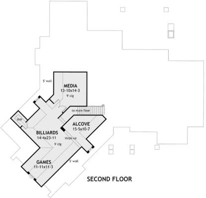 Second Floor for House Plan #9401-00002