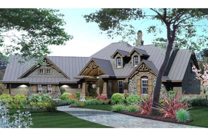 European House Plan #9401-00005 Elevation Photo