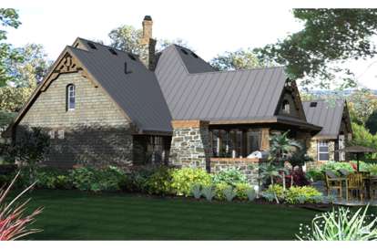 European House Plan #9401-00005 Elevation Photo