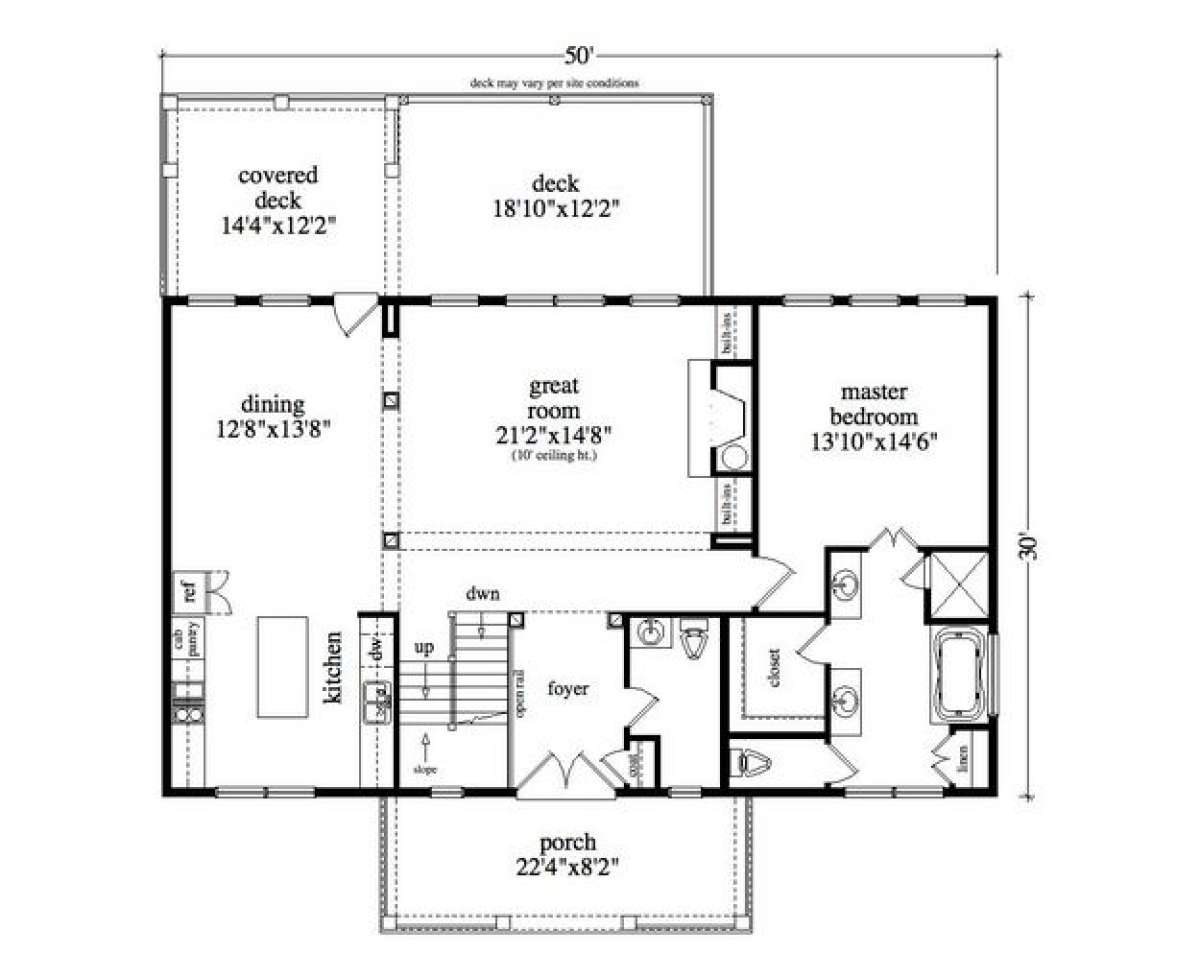 Floorplan 1 for House Plan #957-00056