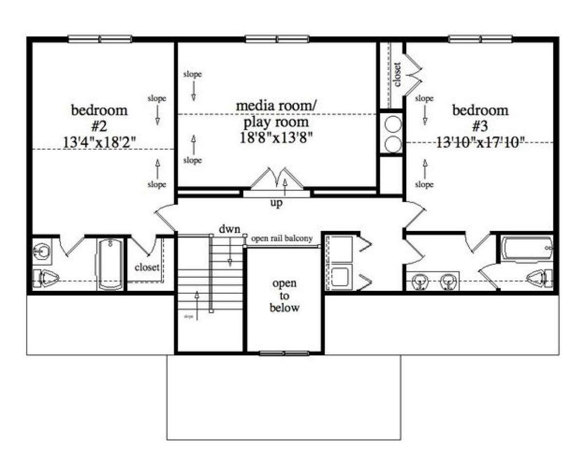 Floorplan 2 for House Plan #957-00056