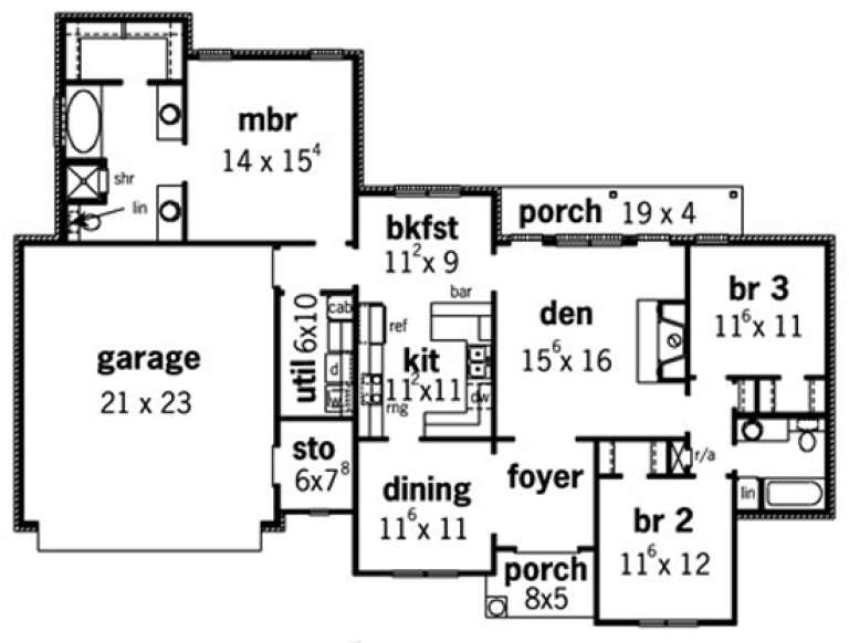 House Plan House Plan #15416 Drawing 1