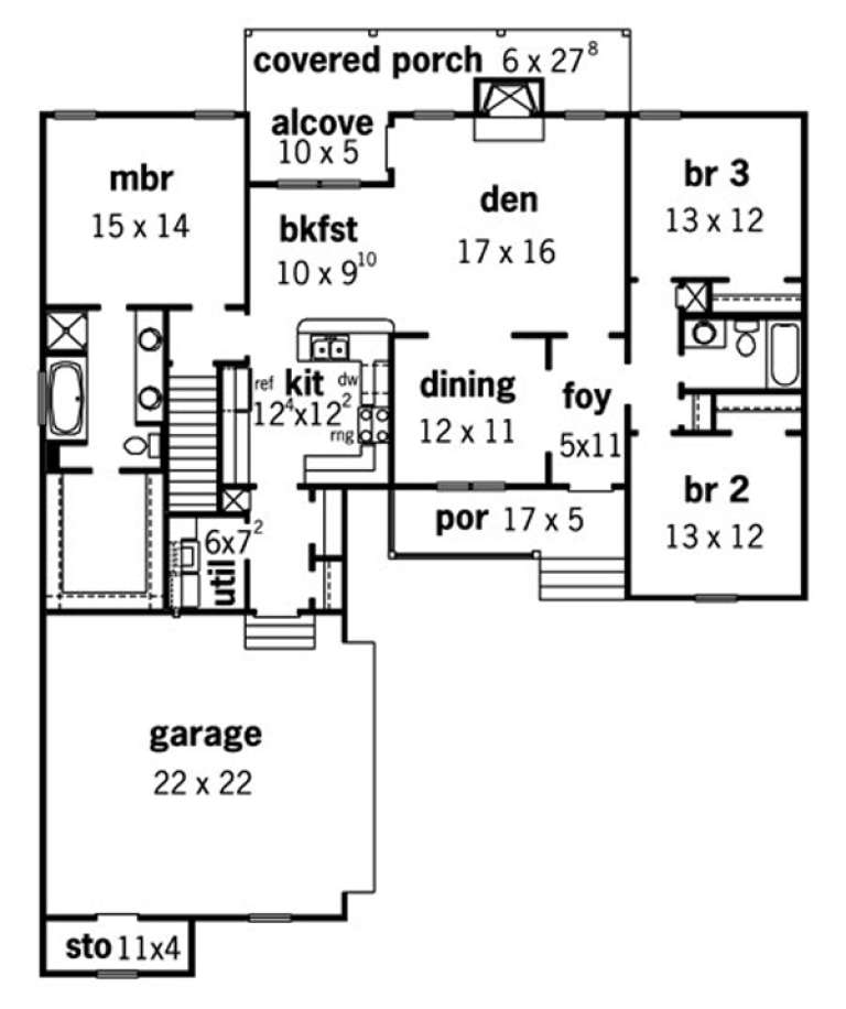 House Plan House Plan #15417 Drawing 1