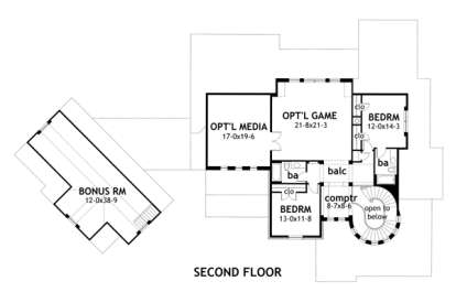 Second Floor for House Plan #9401-00006