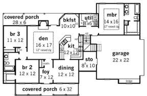 Floorplan 1 for House Plan #9035-00159