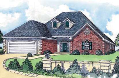 Ranch House Plan #9035-00166 Elevation Photo