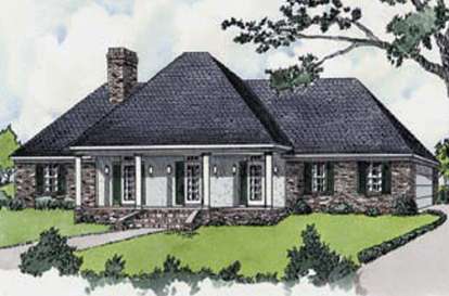 European House Plan #9035-00167 Elevation Photo