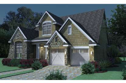 European House Plan #9401-00007 Elevation Photo