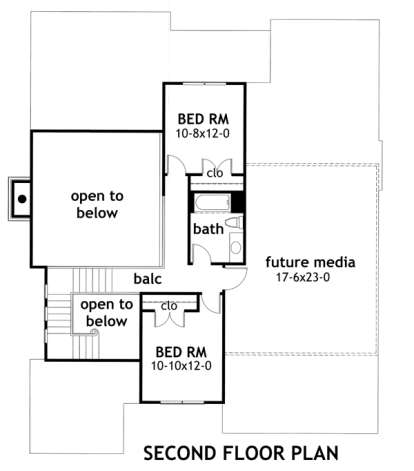 Second Floor for House Plan #9401-00007