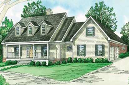 Ranch House Plan #9035-00168 Elevation Photo