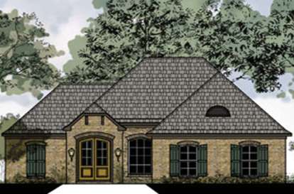 European House Plan #9035-00182 Elevation Photo