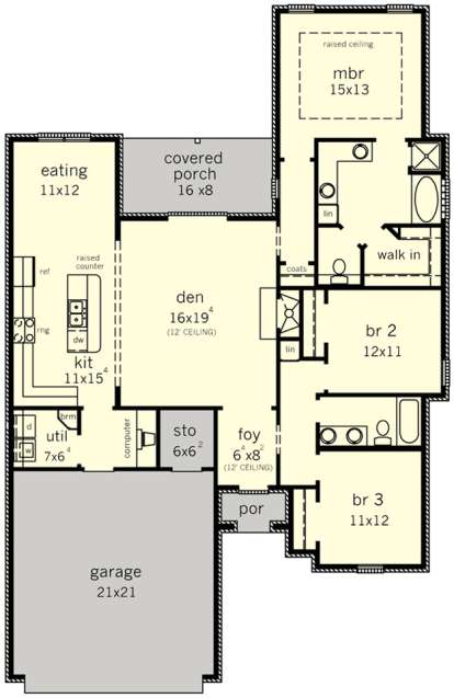 Floorplan1 for House Plan #9035-00183