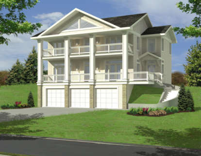Craftsman House Plan #039-00251 Elevation Photo