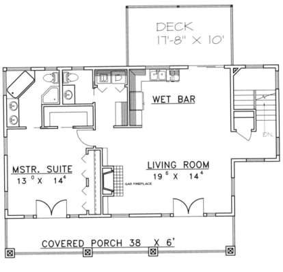 Second Floor for House Plan #039-00251