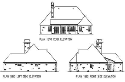 European House Plan #9035-00190 Elevation Photo