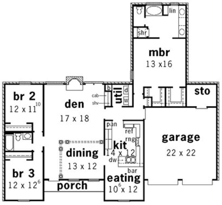House Plan House Plan #15454 Drawing 1