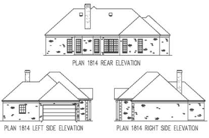 Ranch House Plan #9035-00195 Elevation Photo