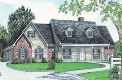 3 Bed, 2 Bath, 1886 Square Foot House Plan - #9035-00199