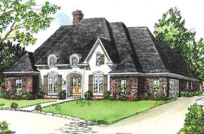 European House Plan #9035-00200 Elevation Photo