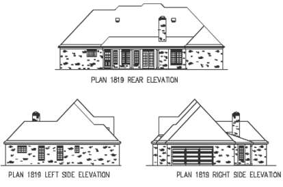 European House Plan #9035-00200 Elevation Photo