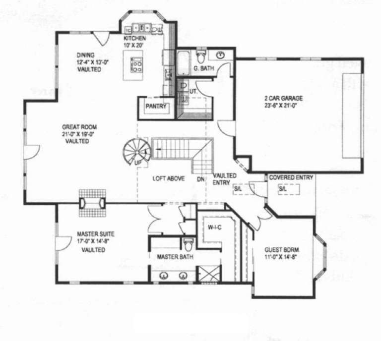 House Plan House Plan #1547 Drawing 1